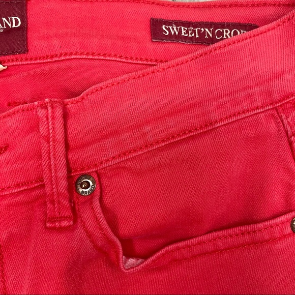 Lucky Brand Red Sweet N' Crop Pants Women's 4 x 27 - Picture 10 of 10